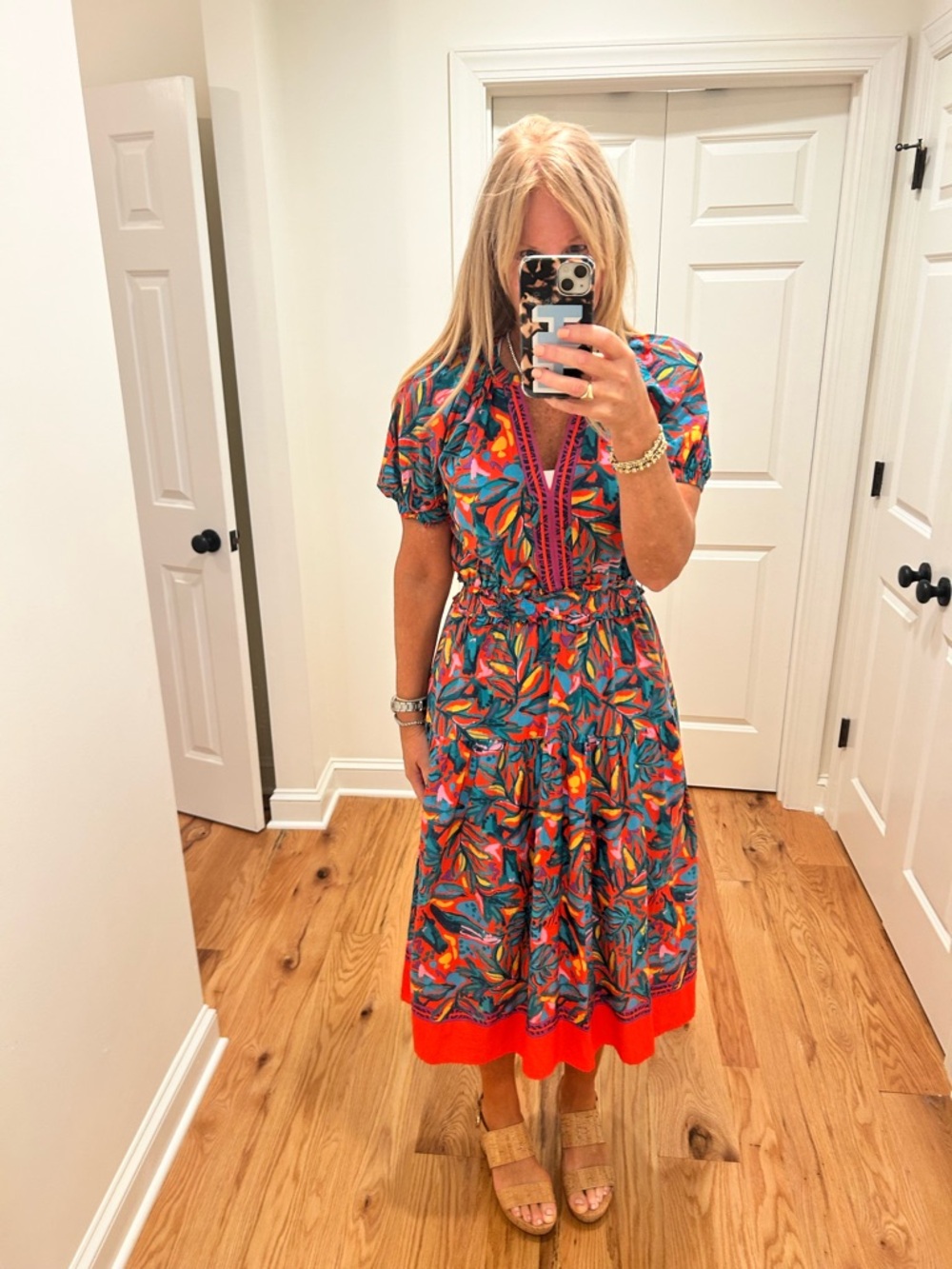 Avara PINCH Floral Midi Dress - Bright Multi